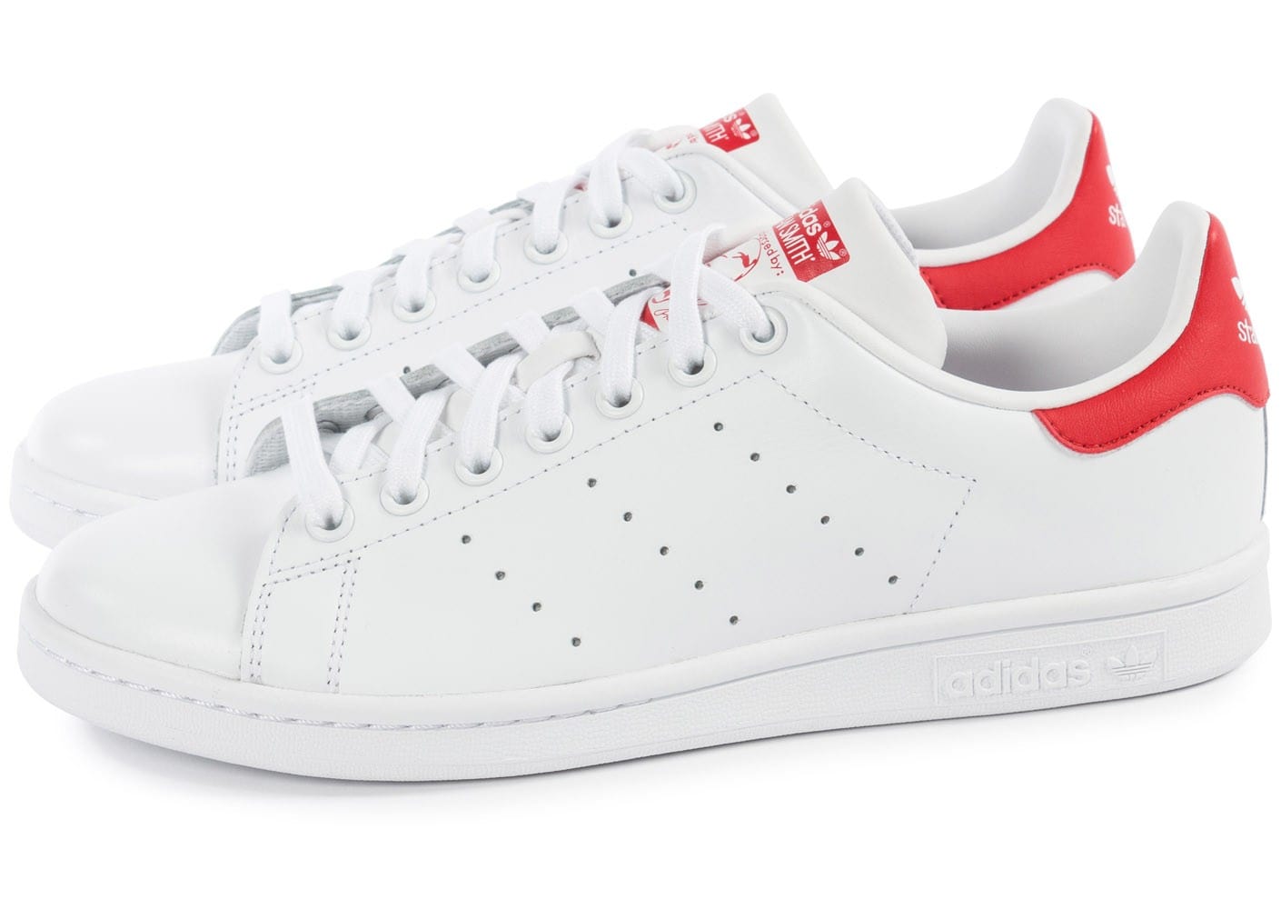 adidas stan smith femme blanc rouge